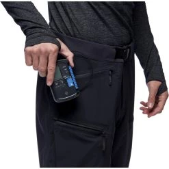 Black Diamond Dawn Patrol Hybrid Pants Men black -Ski Pants Shop black diamond dawn patrol hybrid pants men black 5